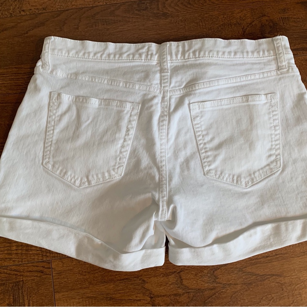 Gap white denim shorts
